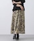 アコーディオンレオ柄スカート