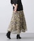 アコーディオンレオ柄スカート