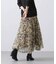 アコーディオンレオ柄スカート