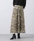 アコーディオンレオ柄スカート