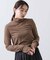 メランジリブタートルネックフルニット