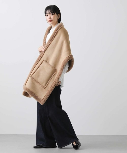 1＿ボア×スエードショール｜グレディブリリアンの通販｜&mall（アンド