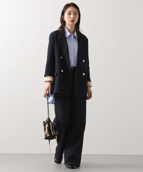 【新品タグ付】グレディブリリアン ツイルテーラードダブルジャケット レオパード Gready Brilliantツイルテーラードダブルジャケット | SEKIMIKI