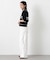 ２＿配色レース編みポロ