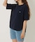 Hエンブロイダリー ラウンドヘムTシャツ ウイメンズ