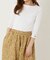 ストレッチフライス ボートネック ハーフスリーブ Tシャツ ウイメンズ