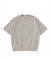 9.5oz ストレッチフライス ミジンボーダーヘムリブ ショートスリーブTシャツ