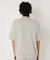 9.5oz ストレッチフライス ミジンボーダーヘムリブ ショートスリーブTシャツ