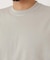 9.5oz ストレッチフライス ミジンボーダーヘムリブ ショートスリーブTシャツ