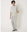 9.5oz ストレッチフライス ミジンボーダーヘムリブ ショートスリーブTシャツ
