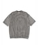 9.5oz ストレッチフライス ミジンボーダーヘムリブ ショートスリーブTシャツ