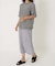 9.5oz ストレッチフライス ミジンボーダーヘムリブ ショートスリーブTシャツ