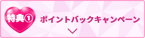 特典① ポイントバックキャンペーン