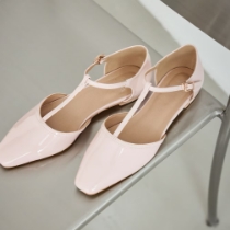 Tストラップセパレートパンプス