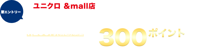 ユニクロ &mall店 で買えば買うほどおトク! アルカキット錦糸町限定ポイントをGETしよう!! 1,290円(税込)以上のお買い上げごとに300ポイントプレゼント!