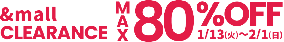 &mall CLEARANCE MAX80%OFF