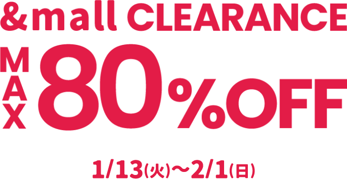 &mall CLEARANCE MAX80%OFF