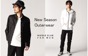 【NICOLE CLUB FOR MEN】春のライトアウター特集