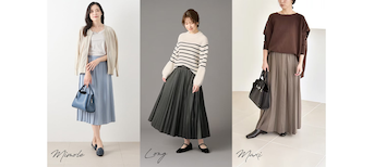 ミモレ丈やロング丈を選ぶ