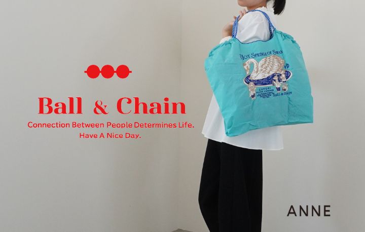 Ball＆Chain/ボールアンドチェーン】BD HEDGEHOG(S) 刺繍エコバッグ