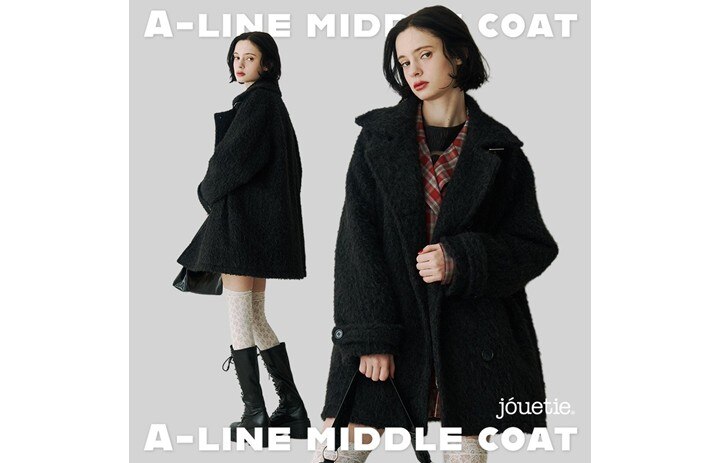 jouetie】クリスマスにおすすめ Aラインミドルコート｜&mall