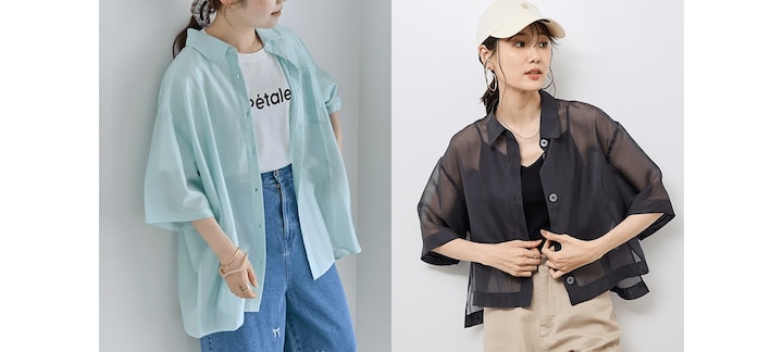 インナーの裾をインしてスタイルアップ