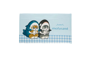 モフサンド、サメにゃんのキッチンアイテムは一味違う。キッチンマットとスリッパを揃えて。