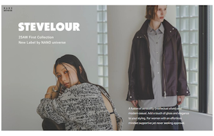 STEVELOUR 25AW First Collection New Label by NANO universe