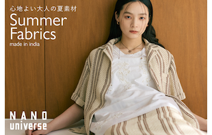 心地よい大人の夏素材 - Summer Fabrics made in india -
