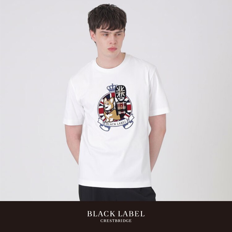 ブルーレーベルコットンスムースポケットTシャツブラックサイズ38 BLUE LABEL CRESTBRIDGE - ブルーレーベルコットンスムースポケットT