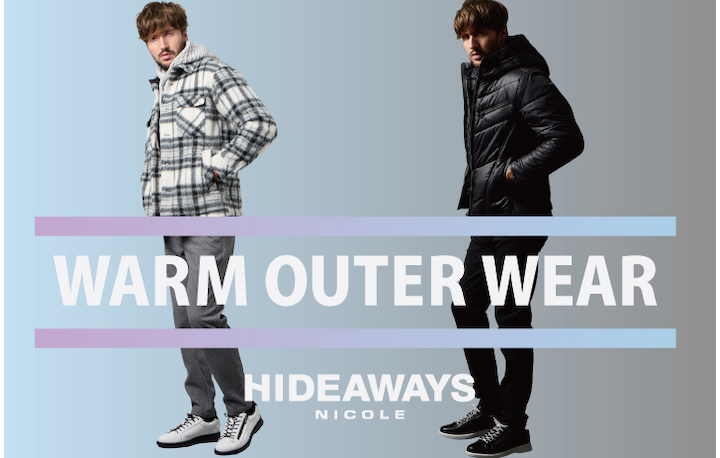 【HIDEAWAYS】warm outer wear