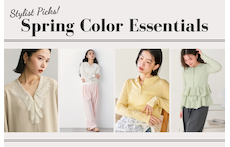 スタイリストが選ぶ、1枚加えるだけで手軽に春らしくなるカラーアイテム