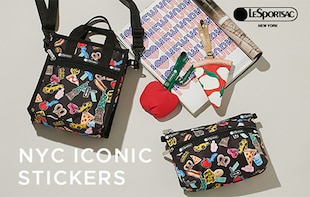 【NYC ICONIC STICKERS】大胆でカラフルなニューヨークをテーマにしたプリント。