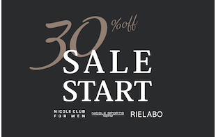 【NICOLE CLUB FOR MEN】 SALE START