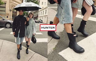 レインシーズンに着こなしたい、HUNTERの機能性アイテム