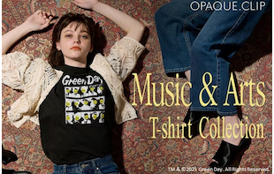 大人カジュアルに着て楽しむＴシャツが登場！ 【Music & Arts T-shirt Collection】