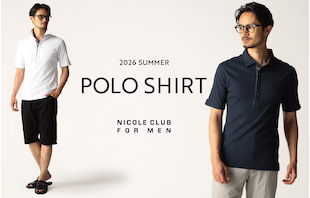 【NICOLE CLUB FOR MEN】2026 SUMMER POLO SHIRT