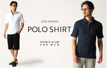【NICOLE CLUB FOR MEN】2026 SUMMER POLO SHIRT