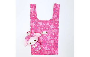 サンリオのマスコットエコバッグはかわいいのに便利すぎる最強アイテムです。和柄で見ていてうっとりするデザインです。