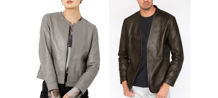 オフィスや女性らしさを重視するなら「ノーカラー・ブルゾン型」