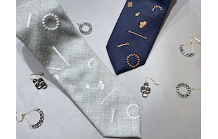 HARIO Lampwork Factory × giraffe コラボレーションネクタイ