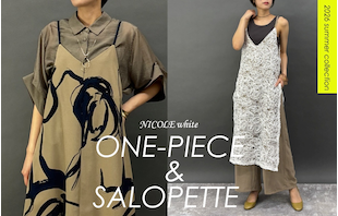 【NICOLE white】ONE-PIECE＆SALOPETTE