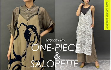 【NICOLE white】ONE-PIECE＆SALOPETTE