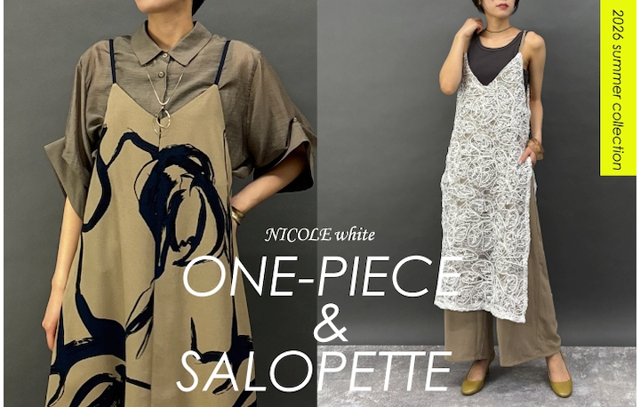 【NICOLE white】ONE-PIECE＆SALOPETTE