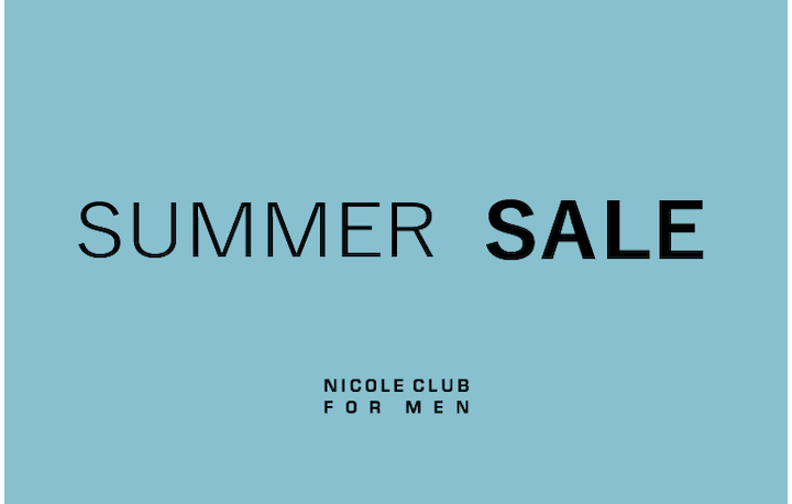 【NICOLE CLUB FOR MEN】SUMMER SALE 30%OFF