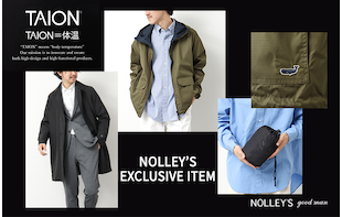 【TAION/タイオン】2025SPRING NOLLEY'S＆goodman EXCLUSIVE etc.