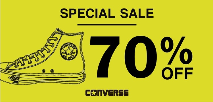 CONVERSE SPECIAL SALE 70%OFF