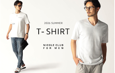 【NICOLE CLUB FOR MEN】2026 SUMMER T-SHIRT