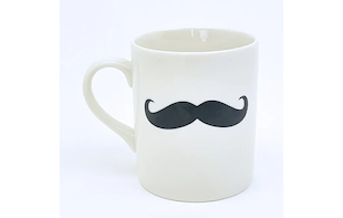 遊び心と上品さを兼ね備えた、紳士なヒゲが主役の『ジェントルマン マグカップ』で毎日をちょっと特別に。