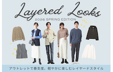 アウトレットで春支度。軽やかに楽しむレイヤードスタイル